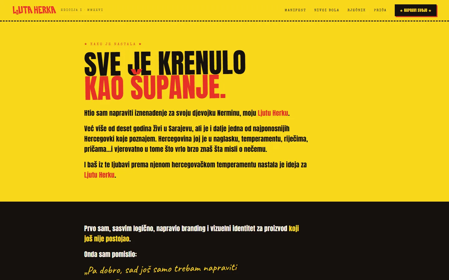 Story page: Sve je krenulo kao šupanje
