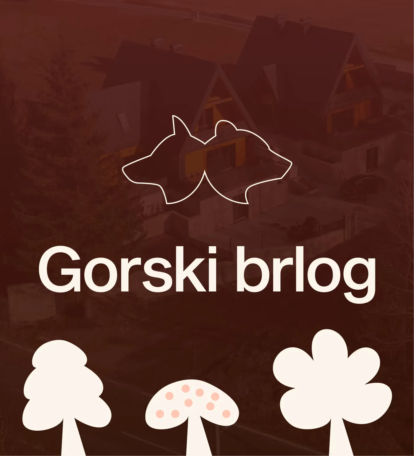 Gorski Brlog cover with wolf and bear logo
