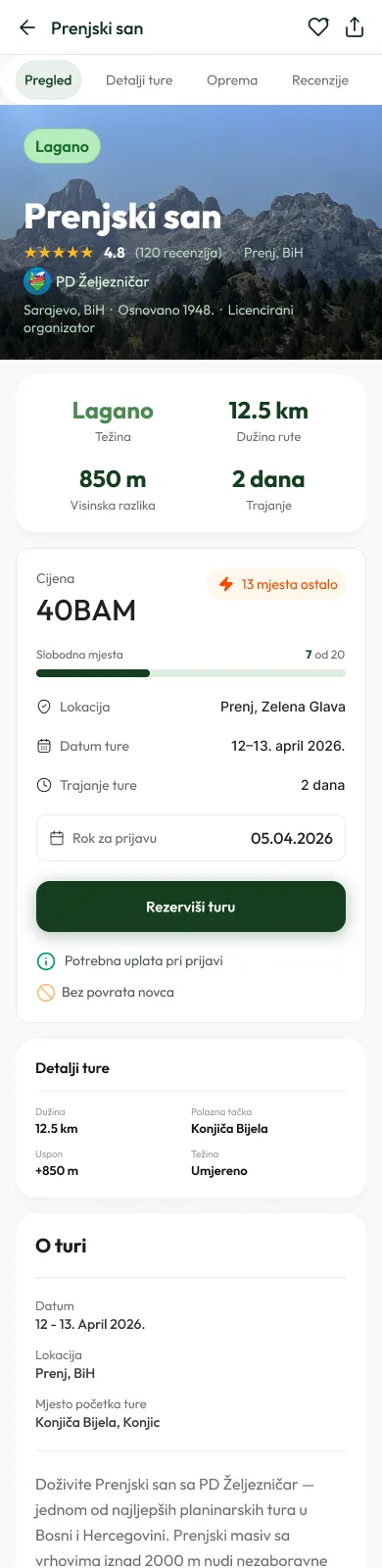 Kojeza mobile tour page