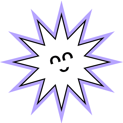 Nordika sticker: smiling star