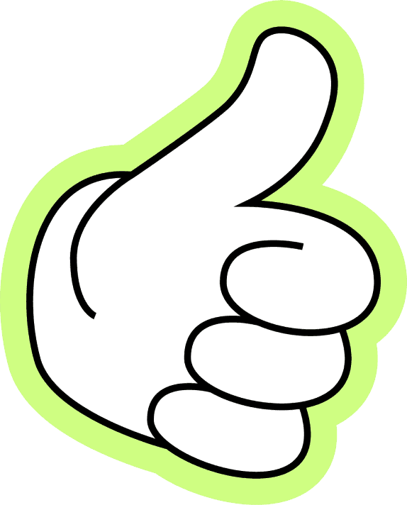 Nordika sticker: thumbs up