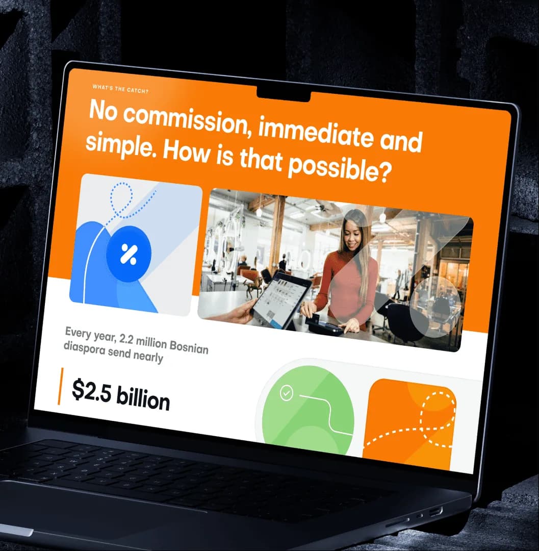 Feesless landing: no commission, immediate and simple