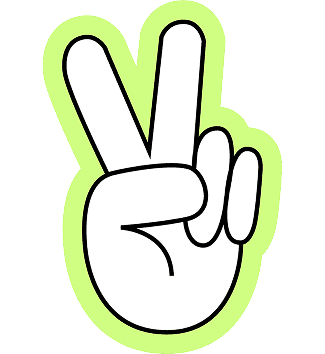 Nordika sticker: peace sign