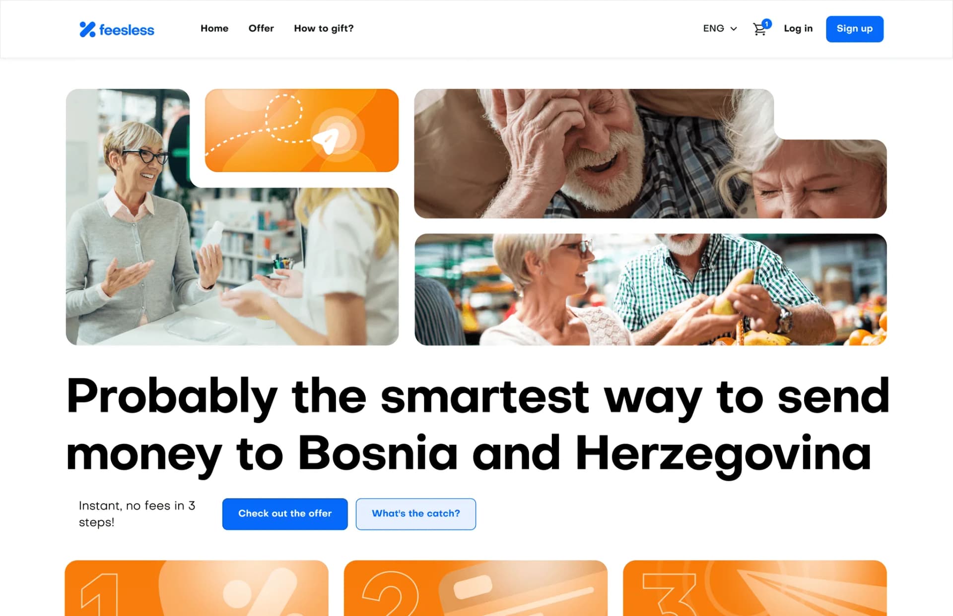 Feesless prototype screens in Figma